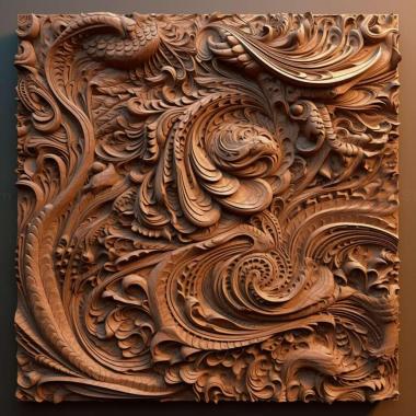Patterns and decorations stl Pinaxister 2 3d model